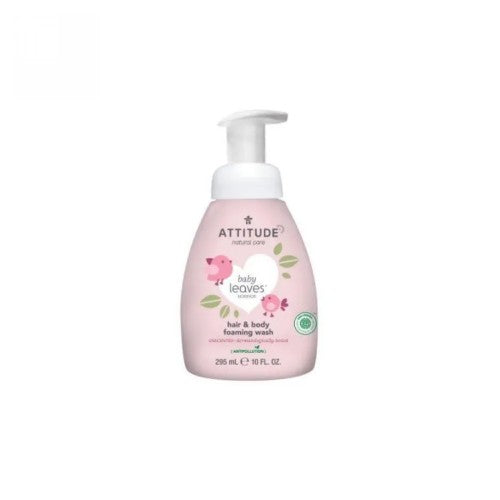 Baby Leaves 2-in-1 Foaming Wash Fragrance-Free 10 Oz by Attitude