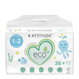 Baby Diapers Mini Sizes 1-2 36 Count by Attitude