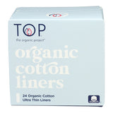 Organic Cotton Pads Ultra Thin Liners 24 Count by Top The Organic