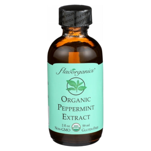 Organic Peppermint Extract 2 Oz by Flavorganics