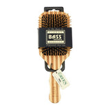 Bass Brushes Large Square Paddle Brush Wood Bristles 1 Count by Bass Brushes