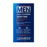 Giovanni Cosmetics, Men Daily Cleansing Body Bar Cedarwood, Ginseng and Eucalyptus 5 Oz