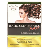 Purvana Hair Skin Nails Max 30 Caps by Wellgenix Health