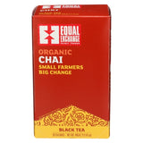 Organic Chai Black Tea 20 Bags (Case of 6) by Equal Exchange