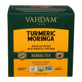 Organic Turmeric Moringa Herbal Tea 1.06 Oz (Case of 6) by Vahdam Teas