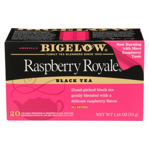 Black Tea Raspberry Royale 20 Bags (Case of 6) by Bigelow