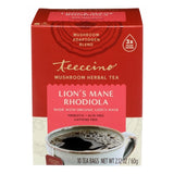 Lion’s Mane Rhodiola Rose Mushroom Herbal Tea 10 Count (Case of 6) by Teeccino