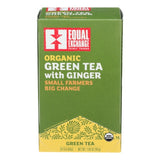 Organic Green Tea with Ginger 20 Bags (Case of 6) by Equal Exchange