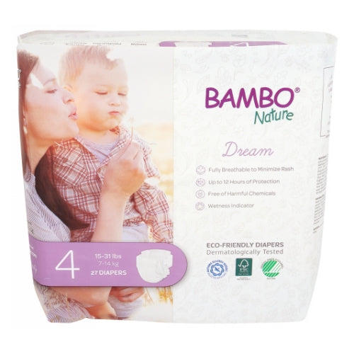 Baby Diapers Size 4 27 Count by Bambo Nature