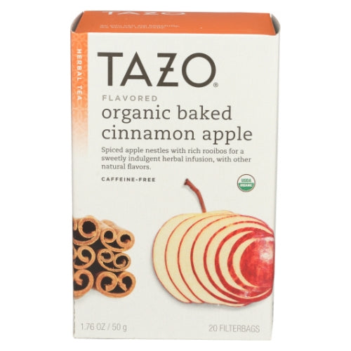 Organic Baked Cinnamon Apple Herbal Tea 20 Bags (Case of 6) by Tazo