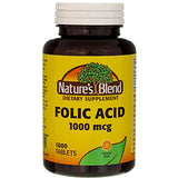 Folic Acid 1000 Tabs by Nature's Blend