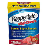 Kaopectate Diarrhea and Upset Stomach Soft Chews Strawberry 24 Chews by Kaopectate