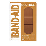 Band-Aid, Band-Aid OurTone Adhesive Bandages Assorted BR45, 30 Count