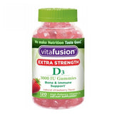 Natural Vitamin D3 Extra Strength Strawberry 120 Gummies by Vitafusion