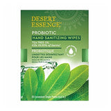 Probiotic Hand Sanitizing Wipes Tea Tree Oil 20 Count by Desert Essence