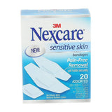 Nexcare Sensitive Skin White Adhesive Strip 7/8 x 1-1/4 Inch / 1-1/8 x 3 Inch / 15/16 x 1 - 1/8 Inch Box of 20 by Nexcare
