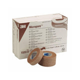 3M Micropore Paper Medical Tape 1/2 Inch x 10 Yard Tan Box of 24 by 3M