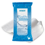 Sage Products Essential Bath Rinse-Free Wipes Medium Weight Soft Pack Pack of 1 by Sage