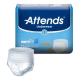 Attends Adult Moderate Absorbent Underwear X-Large White 25 Count by Attends