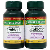 Acidophilus Twin Pack 100 + 100ct by Nature's Bounty