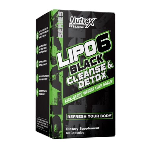 LIPO-6 Black Cleanse & Detox 60 Capsules by Nutrex Research