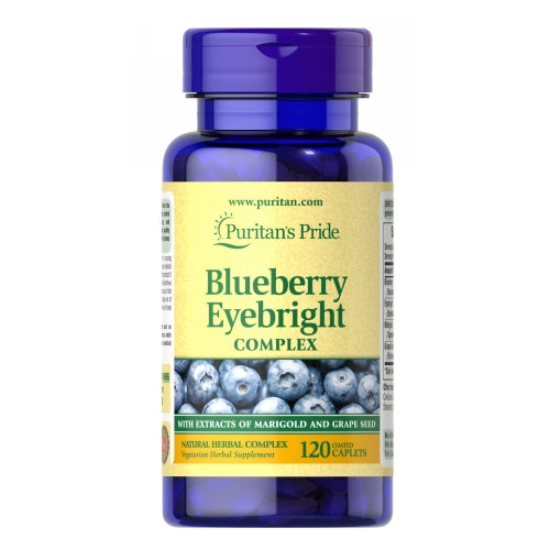 Blueberry Eyebright Complex 120 Caplets by Puritan's Pride
