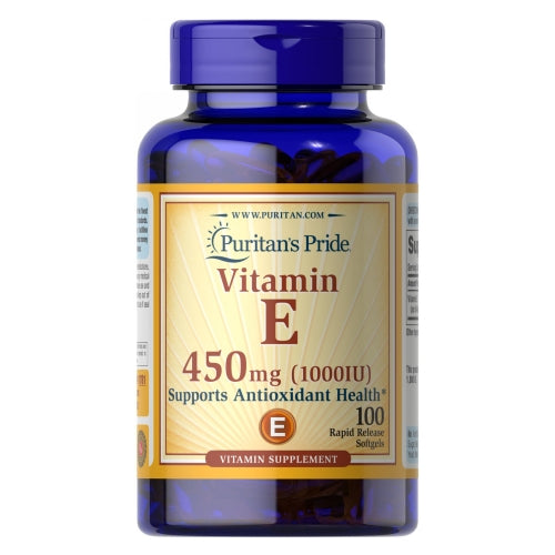 Vitamin E-1000 IU 100 Softgels by Puritan's Pride