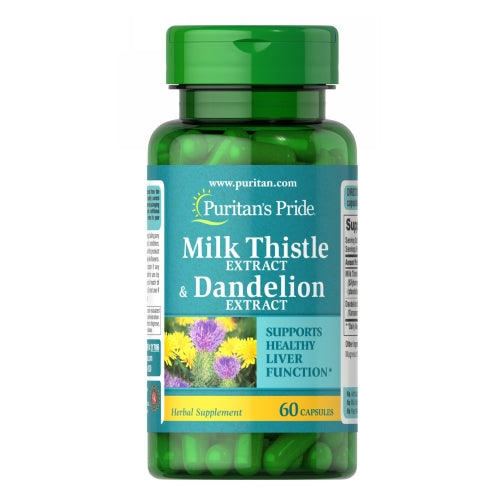 Milk Thistle & Dandelion Extract 60 Capsules by Puritan's Pride