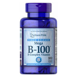 Vitamin B-100 Complex Timed Release 100 Caplets by Puritan's Pride