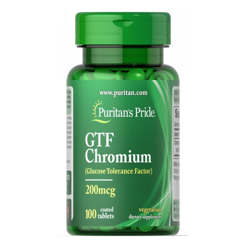 GTF Chromium 100 Tablets by Puritan's Pride
