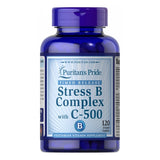 Stress Vitamin B-Complex with Vitamin C-500 Timed Release 120 Caplets by Puritan's Pride
