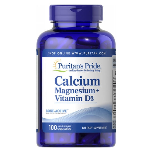 Calcium Magnesium plus Vitamin D 100 Capsules by Puritan's Pride