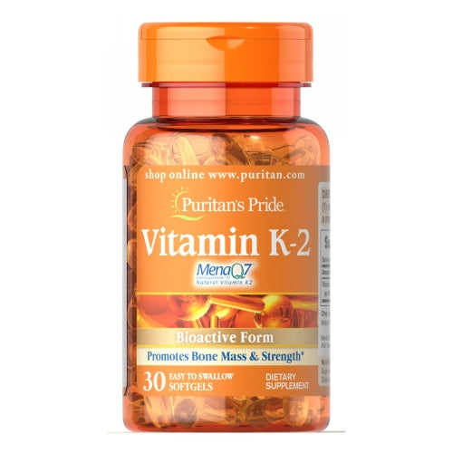 Vitamin K-2 (MenaQ7) 30 Softgels by Puritan's Pride