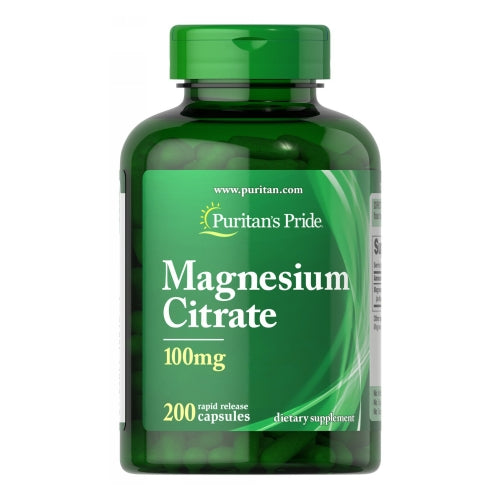 Magnesium Citrate 200 Capsules by Puritan's Pride
