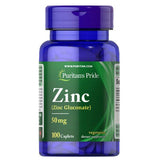 Puritan's Pride, Zinc, 50 mg, 100 Caplets