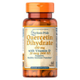 Quercetin Dihydrate 650mg with Vitamin D 800IU 60 Capsules by Puritan's Pride