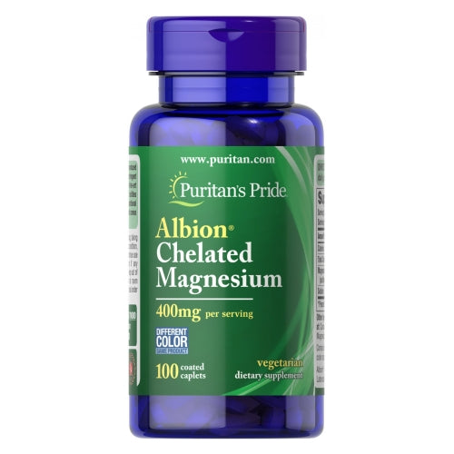 Albion Chelated Magnesium 100 Caplets by Puritan's Pride