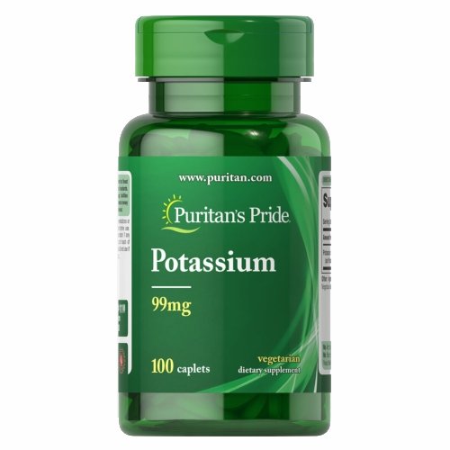Potassium 100 Caplets by Puritan's Pride