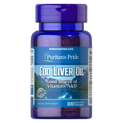 Cod Liver Oil 100 Softgels by Puritan's Pride