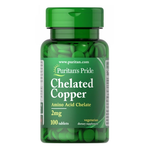 Copper Chelate 100 Tablets by Puritan's Pride
