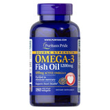 Double Strength Omega-3 Fish Oil 180 Softgels by Puritan's Pride