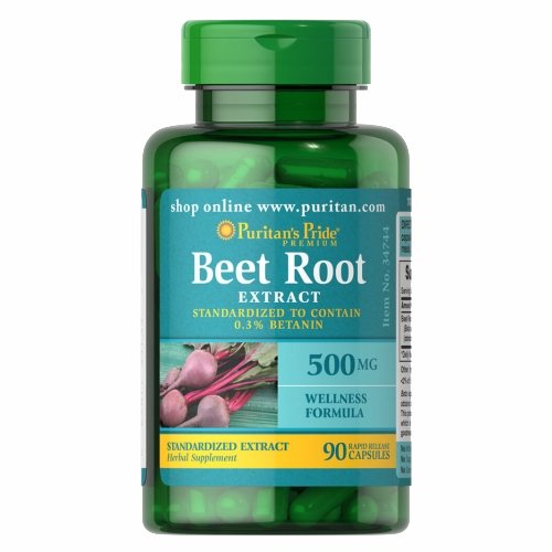 Beet Root Extract 90 Rapid Release Capsules by Puritan's Pride