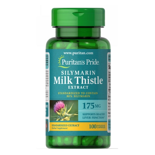 Milk Thistle Standardized (Silymarin) 100 Capsules by Puritan's Pride