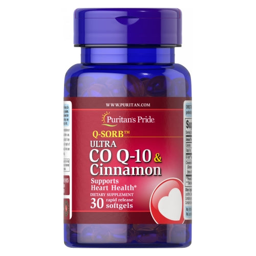 Ultra CoQ-10 & Cinnamon 30 Rapid Release Softgels by Puritan's Pride