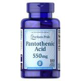 Pantothenic Acid  Rapid Release 100 Capsules by Puritan's Pride
