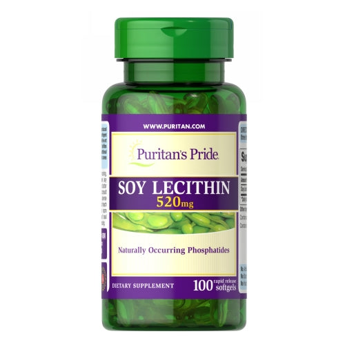 Soy Lecithin 100 Rapid Release Softgels by Puritan's Pride
