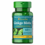 Ginkgo Biloba Standardized Extract 120 Tablets by Puritan's Pride