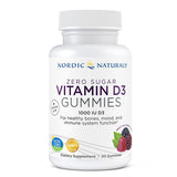 Zero Sugar Vitamin D3 Gummies Wild Berry 20 Count by Nordic Naturals