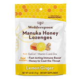 Manuka Honey Epicor Lemon Ginger 18 Lozenges by Wedderspoon
