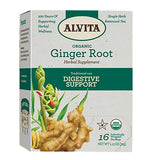 Ginger Root Herbal Tea Supplement 16 Bags by Alvita Teas